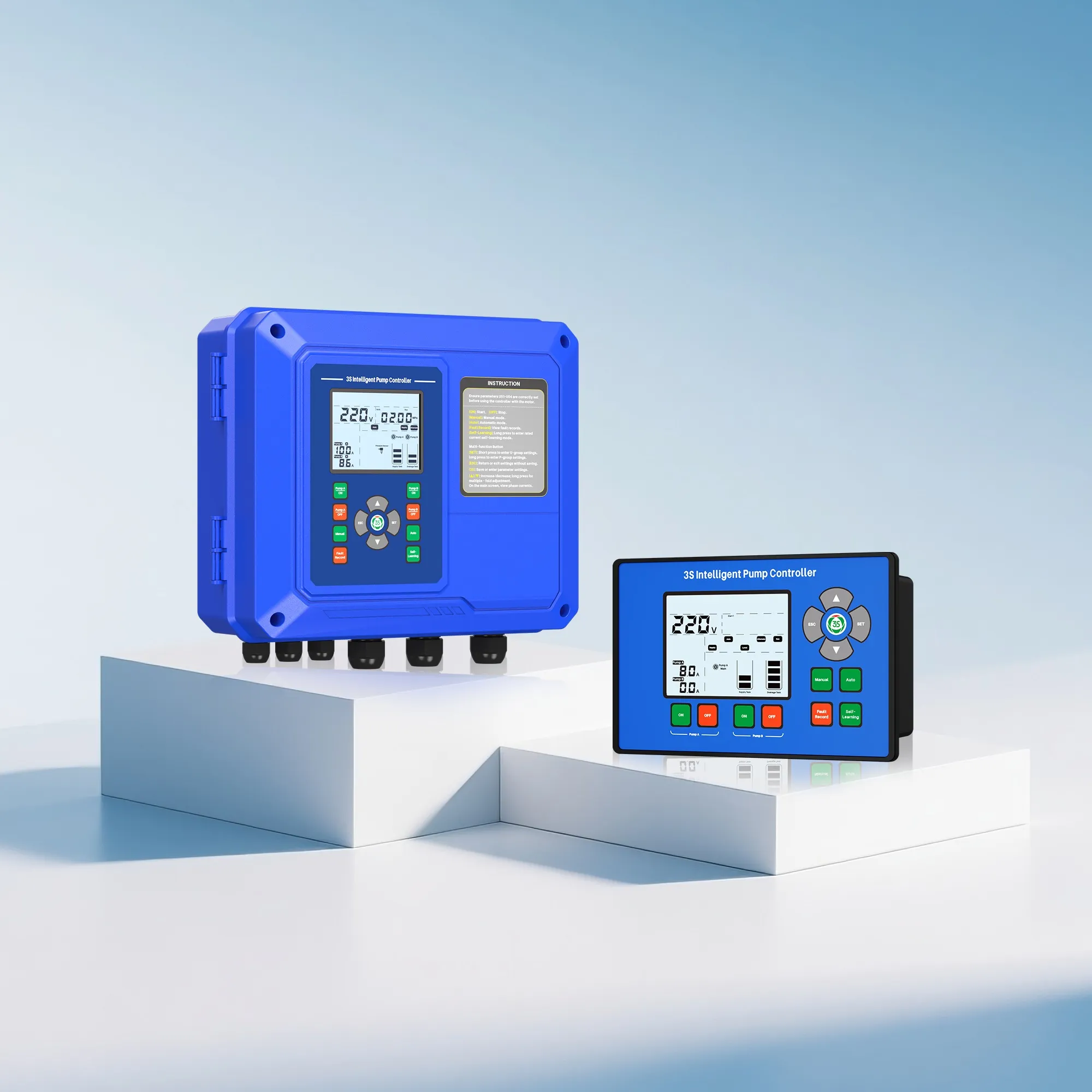 Industrial Pump Controller,Dual Pump Control Panel,Modbus Intelligent Pump Controller