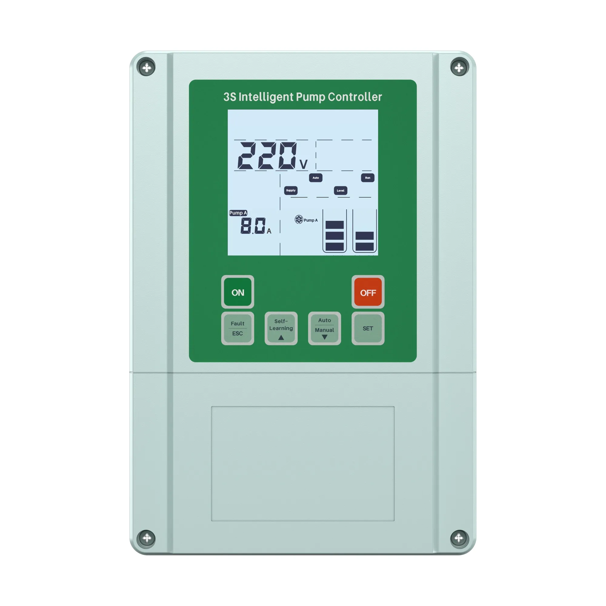 CE certified pump controller,4-20mA pressure transducer control,float switch control box,automatic water booster starter