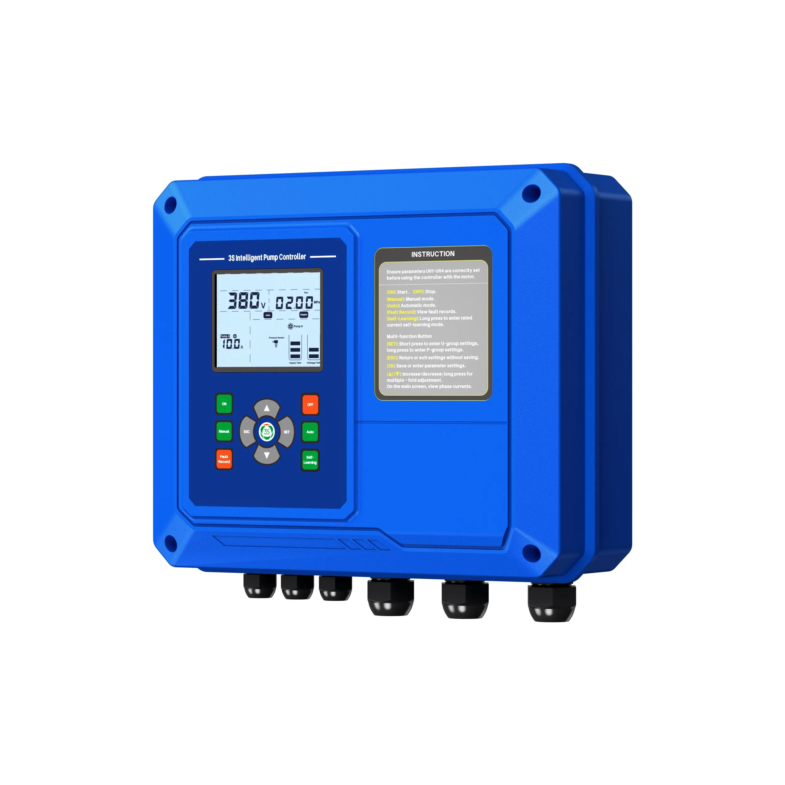 Intelligent Pump Control Starter,Municipal Water Plant Controller,RS485 Pump Control System,Flood Control Pump Controller